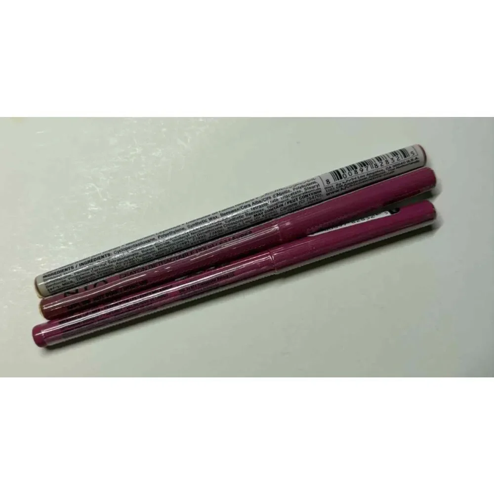 NYX Retractable Lip Liner Mechanical Lip Pencil MPL20 Hot Pink Lot of 3